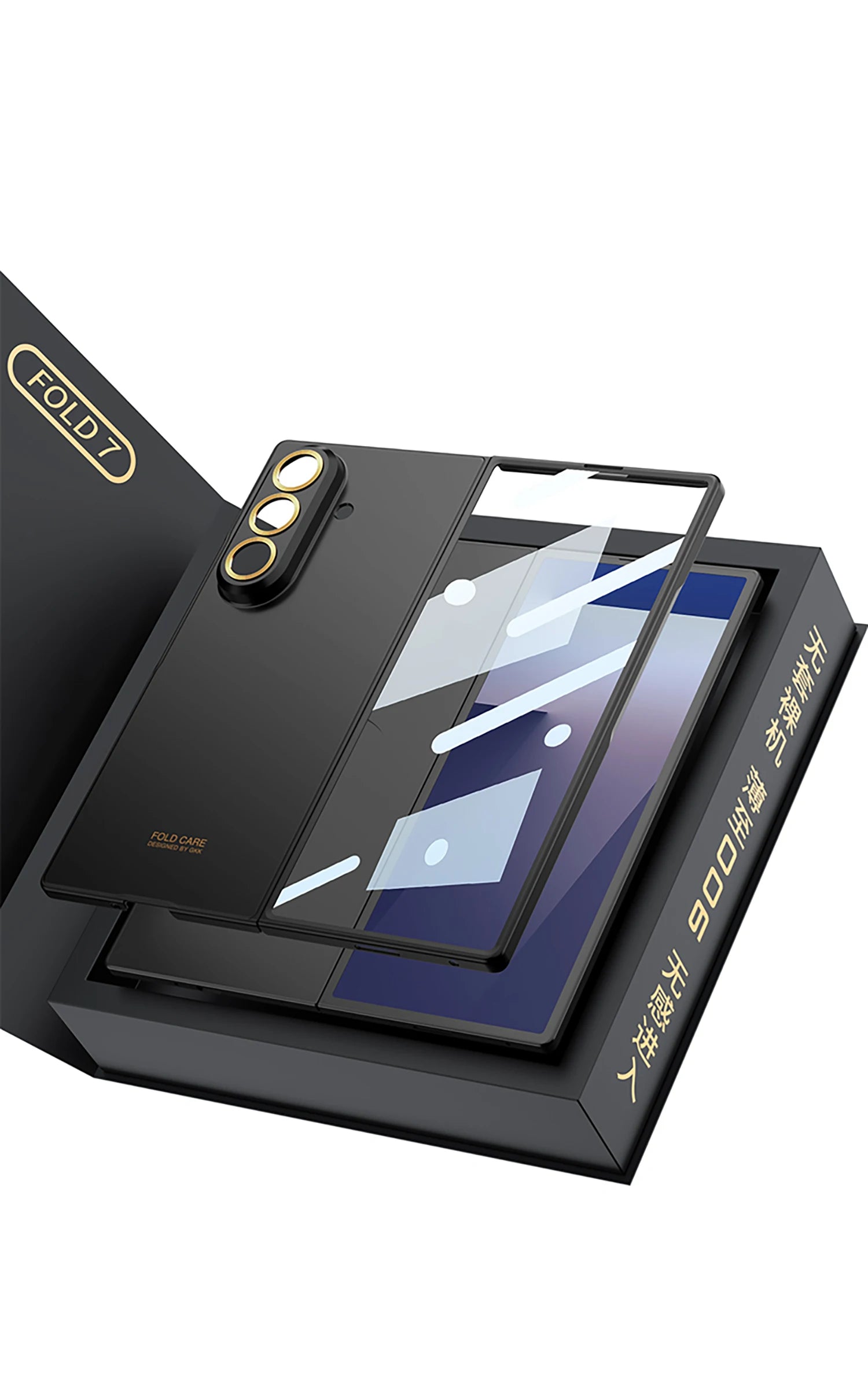 Luxury Fashionable Ultra-thin Phone Case For Samsung Galaxy Z Fold 7 6 5G With Screen Glass Protect Film Matte Protector Cover
