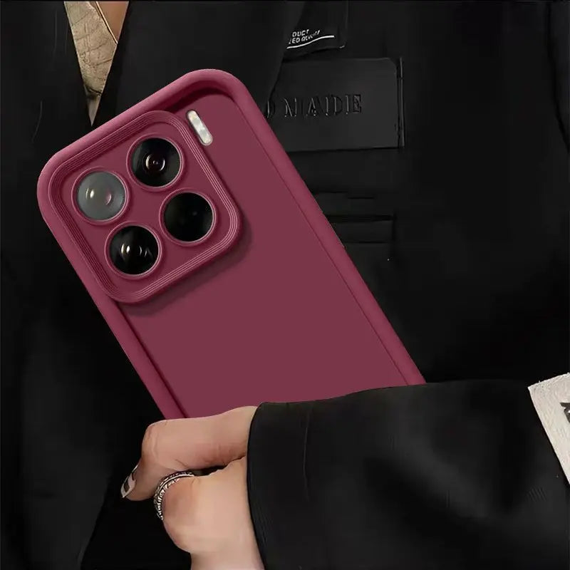 Shockproof TPU Case for Xiaomi 15T Pro/15T 5G with Camera Lens Protection Soft Silicone Black Cover for Mi 15 T Pro Shell