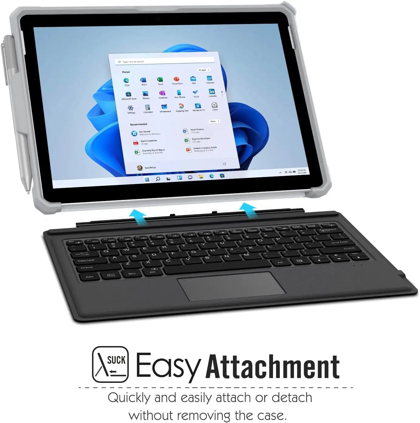 All-in-One Protective Cover Case For Microsoft Surface Pro 9 8 7 7plus 6 5 4 12.3'' Go 2 3 with Pen Holder Hand Strap