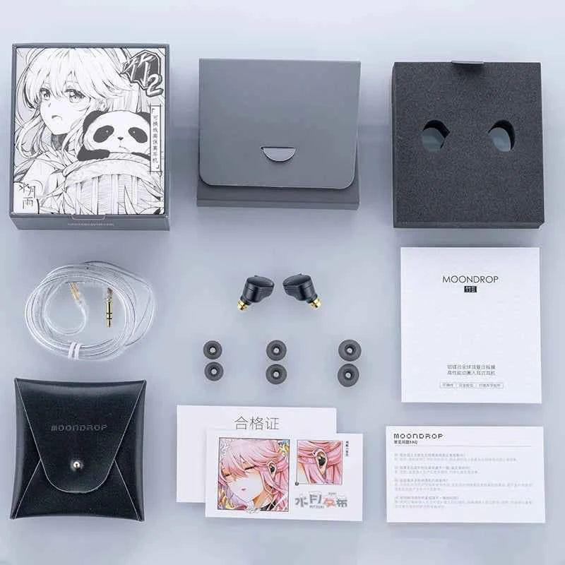 MOONDROP CHU II High Performance Dynamic Driver IEMs Earphones Interchangeable Cable in-Ear Hifi Headphone