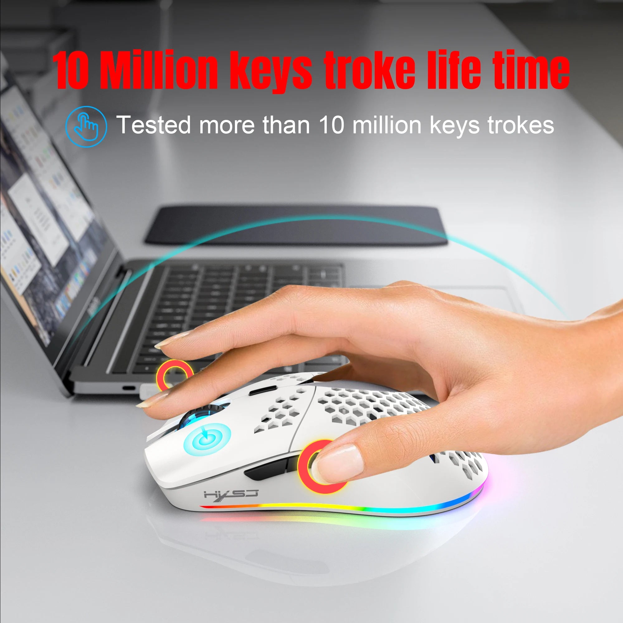 Hot sale 60% mini portable gaming keyboard and mouse combos wired keyboard ergonomic RGB backlit wireless mouse for laptop game
