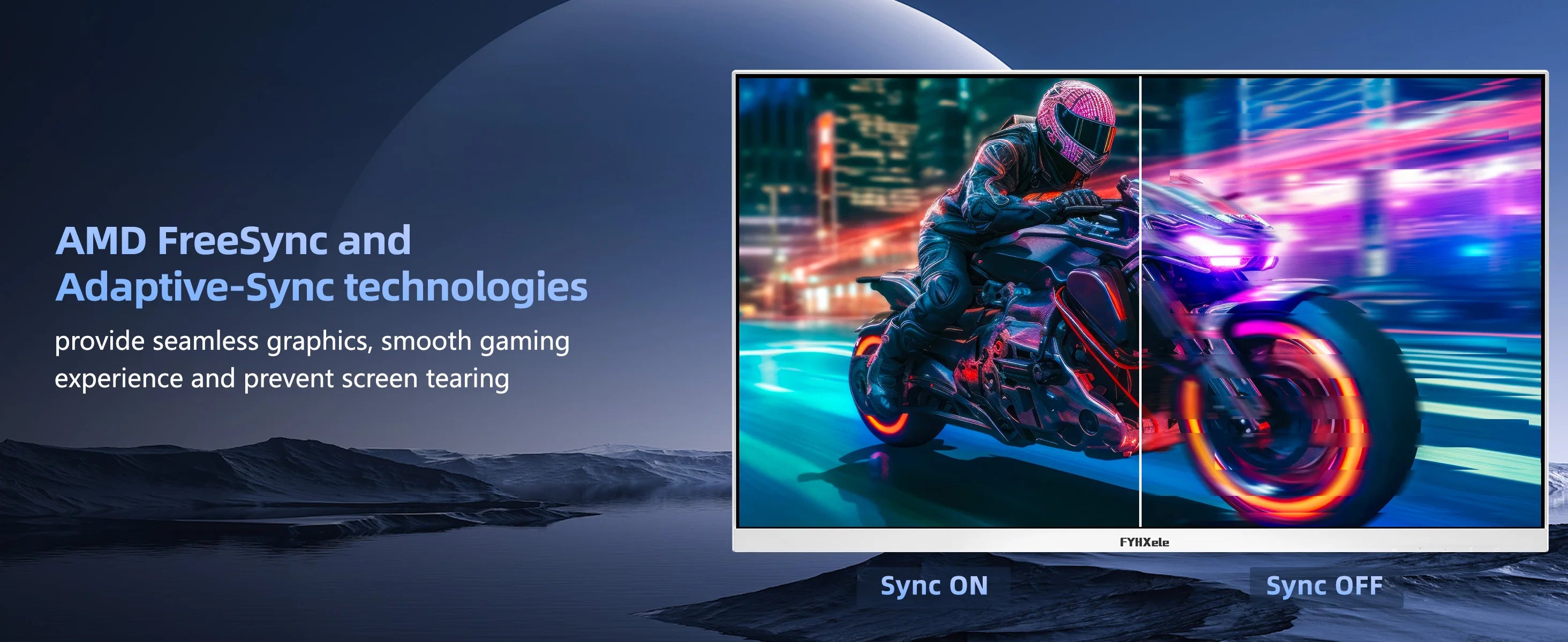 FYHXele 27 inch 180Hz IPS Gaming Monitor 1Ms Fast Response Speed 1920 * 1080 HDMI DP Ultrawide PC Support Vesa Wall Mount