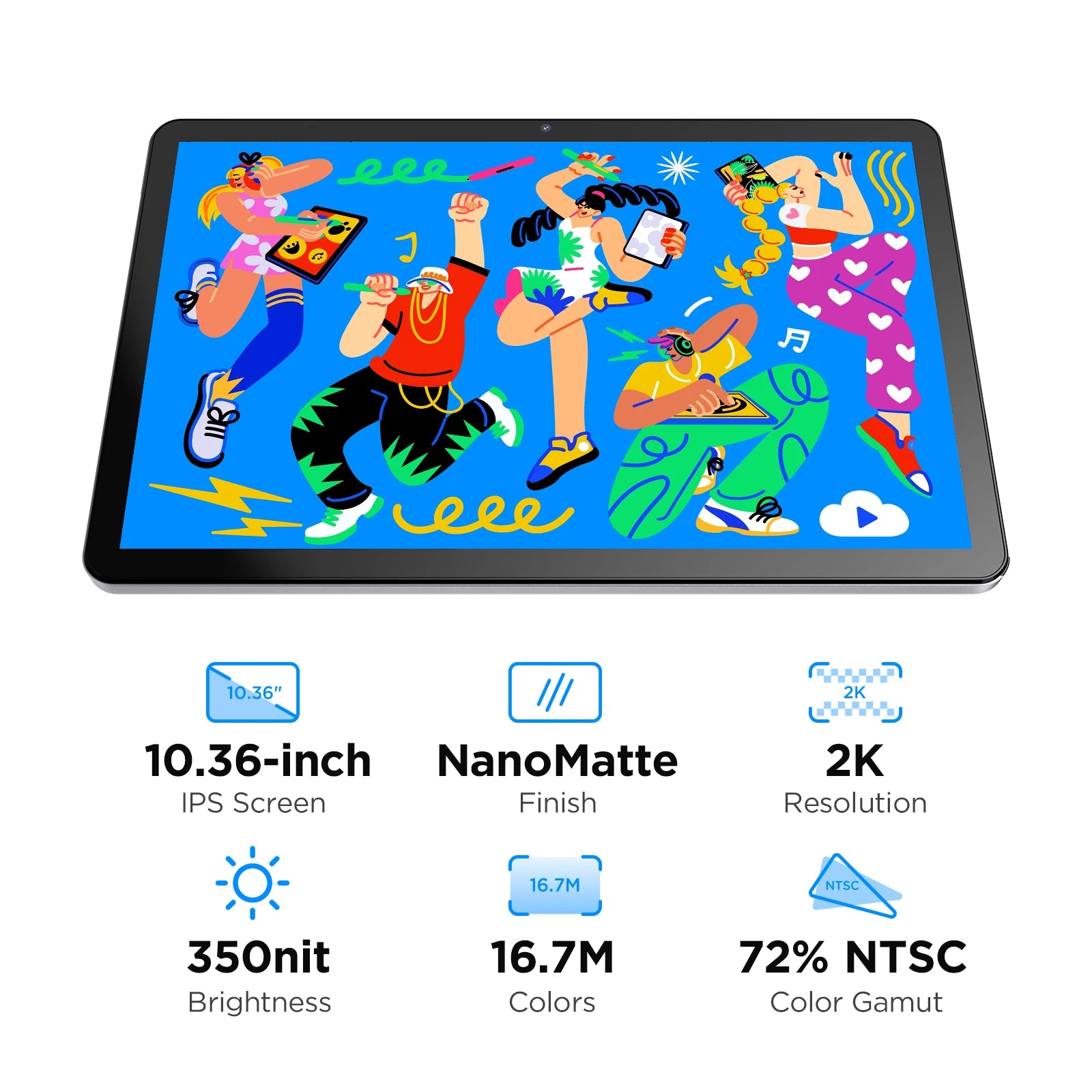 UGEE UT2 Fun Drawing Pad 6GB+128GB Full-Laminated Screen 2K Ultra HD Android 14 Tablet Drawing 7000mAh+18W 10.36 inch with Pen