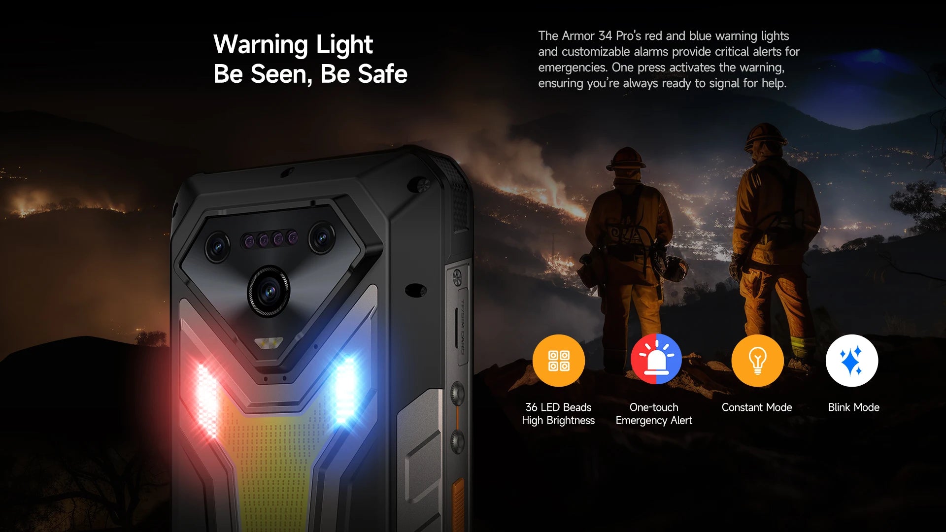 Ulefone Armor 34 Pro Plus 5G AI Rugged Phone  6.95
