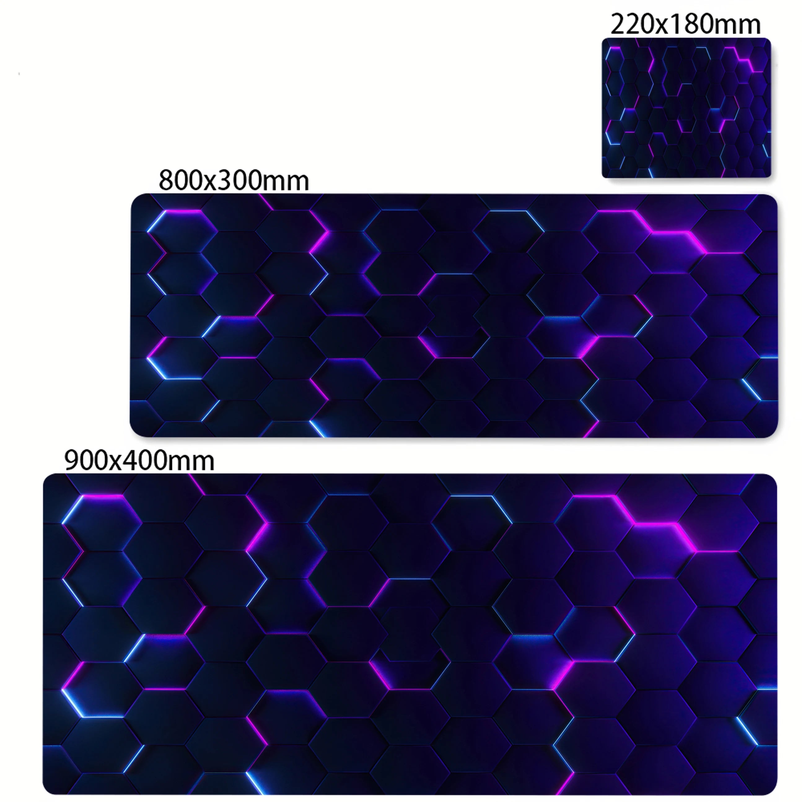 Colorful Hexagon Mouse Pad Large Computer Office Game Table Mats XXL Rubber Anti-slip Gaming Keyboard Mousepads Long Desk Pads