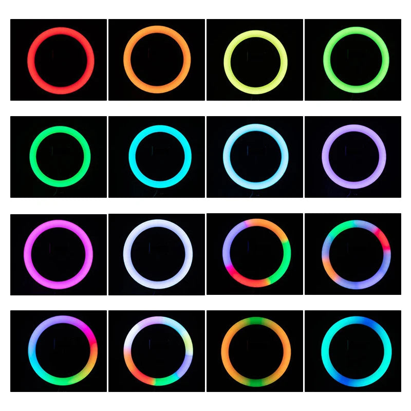 10 13 Inch Ring Light Dimmable Selfie Lamp Pptional Tripod Photographic Lighting Studio Video Lights For Live Make Up Youtube