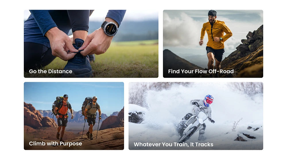 KOSPET Tank T4 Smart Watch for Men 6-Sat GPS Offline Maps 10ATM Waterproof Heart Rate Diving Skiing Hiking for Android iOS