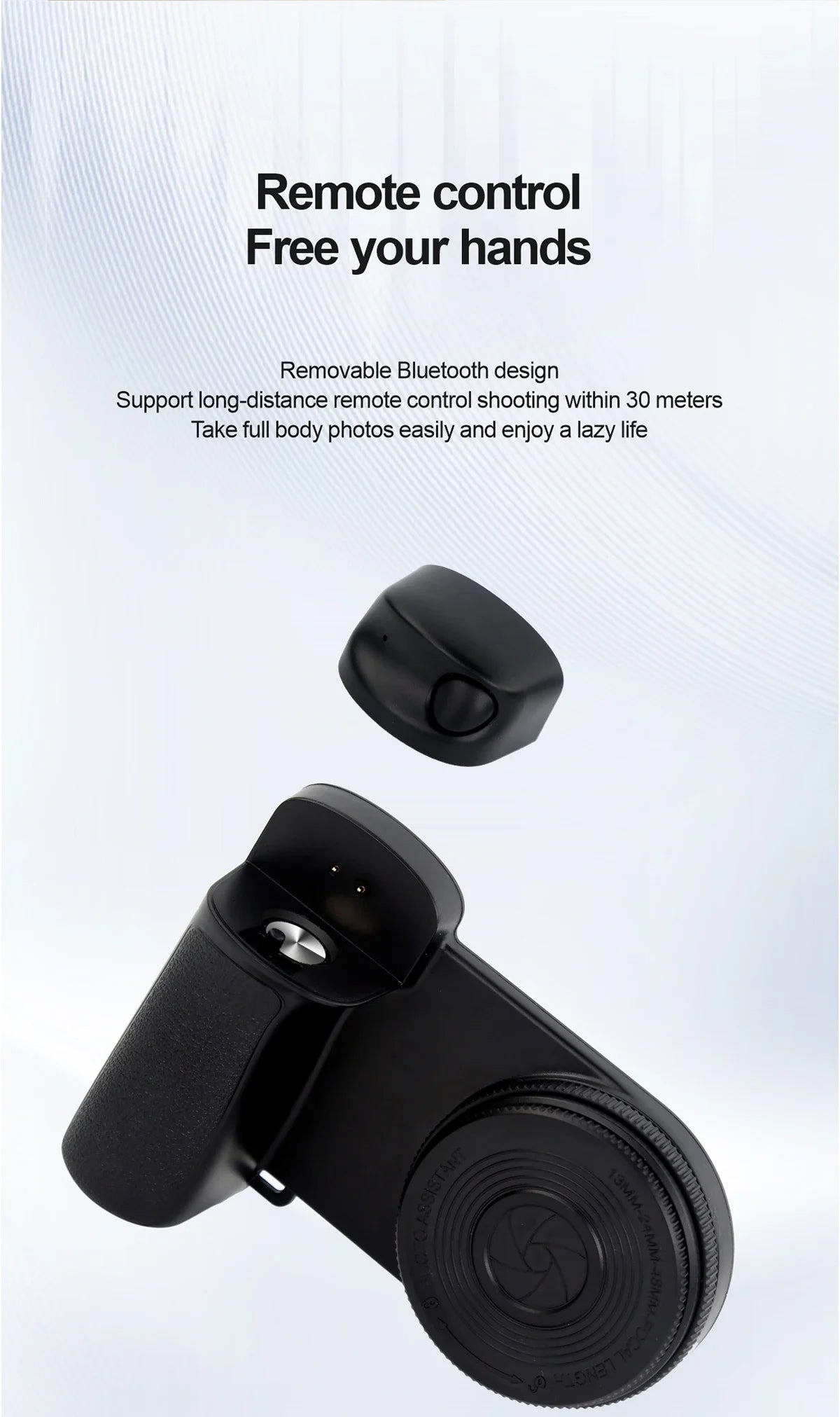 2026 MagSafe Smartphone Camera Shutter Grip Bluetooth Selfie Handle Camera Photo Stabilizer with Fill Light for Iphone Android