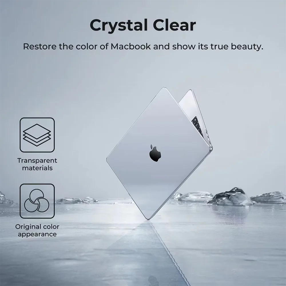 Laptop Case For MacBook Pro 14/16 inch Pro/Max M5 M4 M3 M2 M1 Chip 2026-2021 Case,Ultra Thin Hard Shell Cover For Air 13/15'' M5