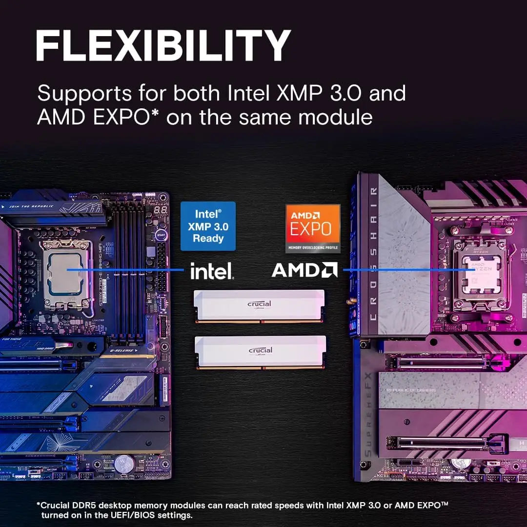 Crucial DDR5 Pro Overclocked Desktop Memory - WinSupport Tech