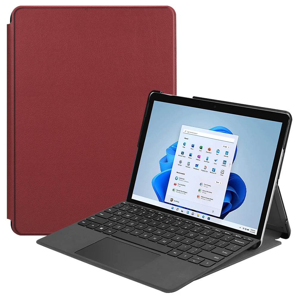 Smart Tablet Case Universal for Microsoft Surface Go 1 2 3 4 10.5 inch Filp Stand Cover Luxury PU Leather Auto Sleep Cute Funda