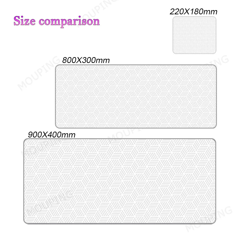 Black Deskmat Carpet Desk Accessories Laptop Gamer Mause Pad White Mouse Pad Large Mousepad 900x400 Office Tables mouse mats