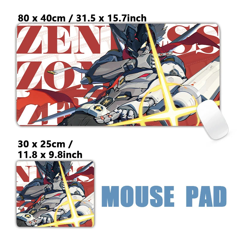 New Design Zenless Zone Zero Mouse Pad Promeia Starlight Billy Cissia XXL Large Mousepad Keyboard Pad Desk Mat Keyboard Mats