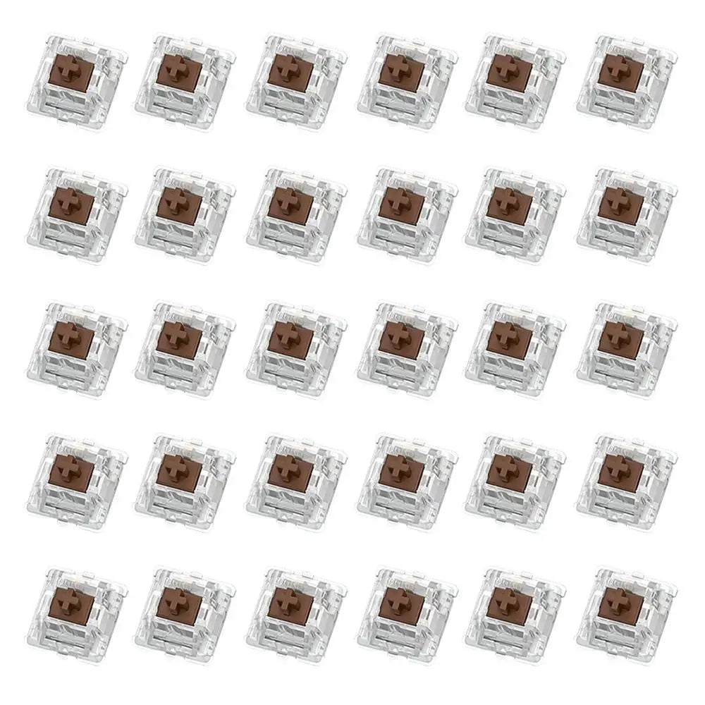 30Pcs Switch Mechanical Keyboard Switch 3Pin Clicky Linear Tactile Silent Switches RGB LED SMD Gaming for MX Switch