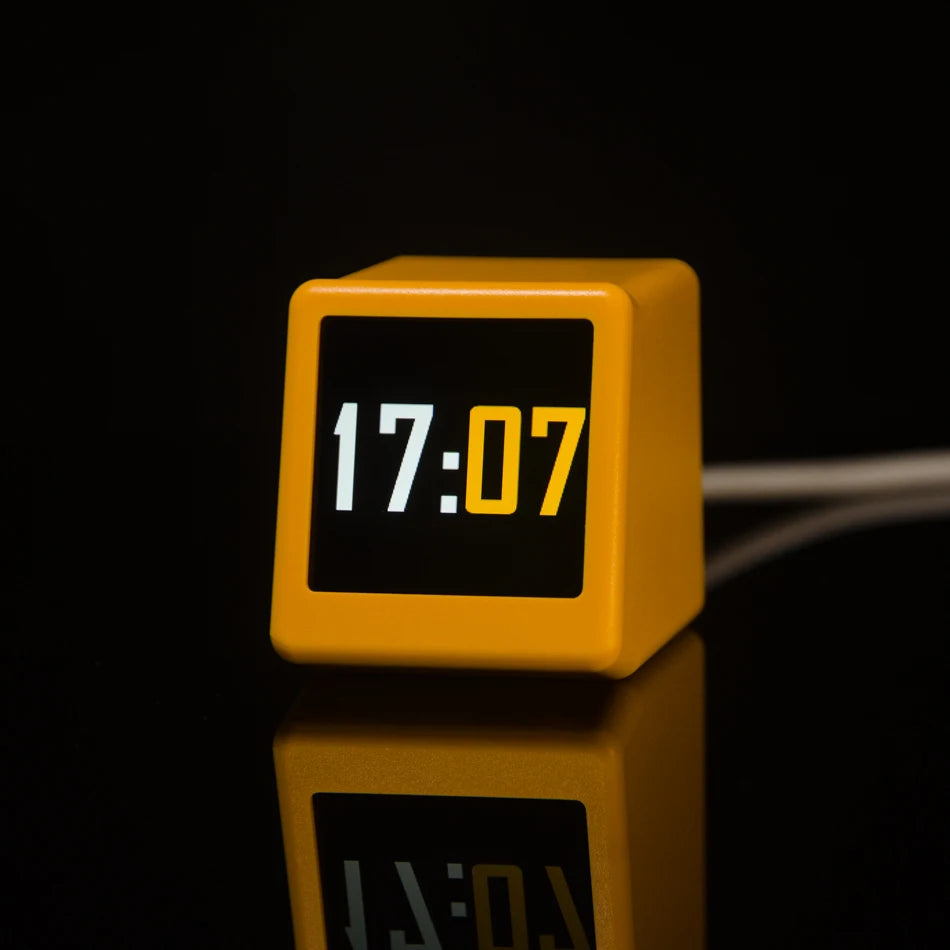 Super Cool Mini WiFi Desktop Weather Digital Clock Station with IPS LCD Screen Gadget for Decoration