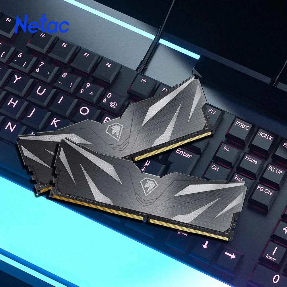 Netac Memory Ram DDR4 2666MHz 3200MHz 3600MHz Dual Channel 8GB 16GB DDR4 XMP2.0 Memory 288Pin UDIMM with Heatsink for Desktop