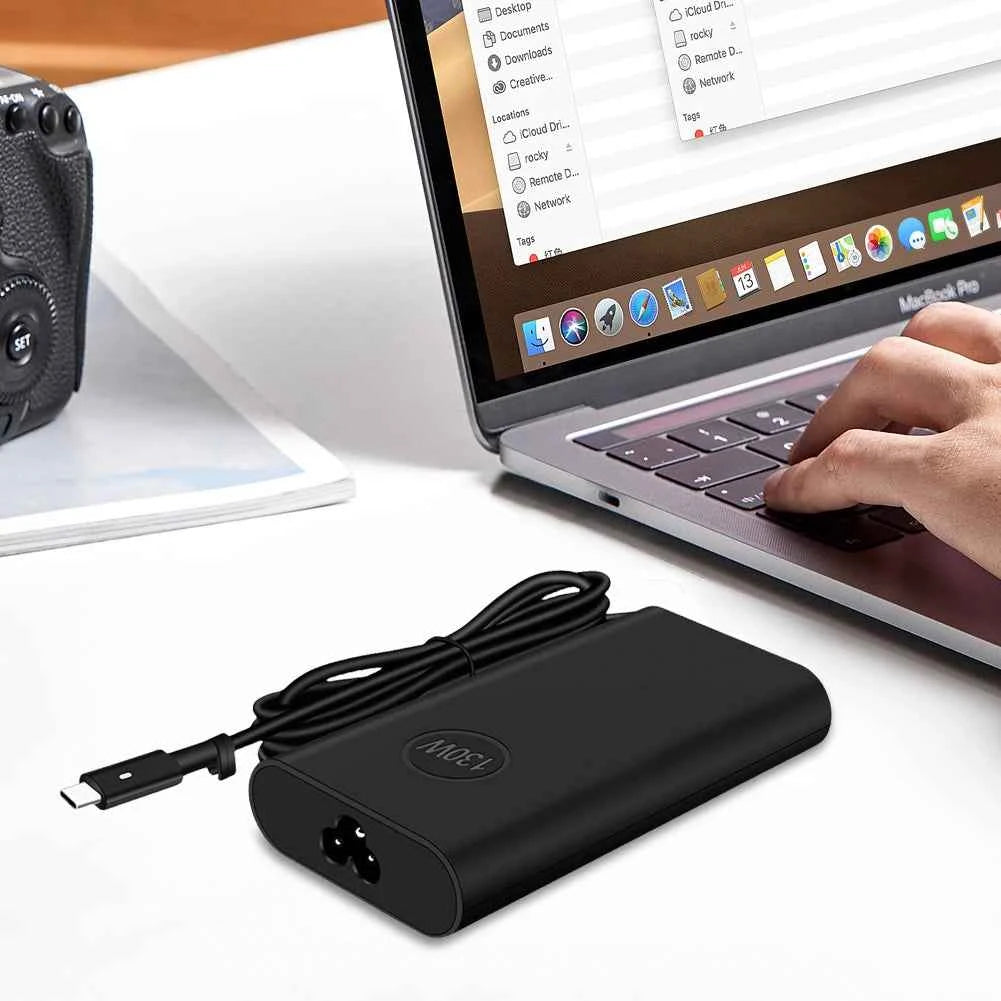 130W USB-C Type C AC Laptop Adapter Power Charger 20V 6.5A for Dell XPS 15 9500 9510 9520 for Dell XPS 17 9700 9710 9720 9730