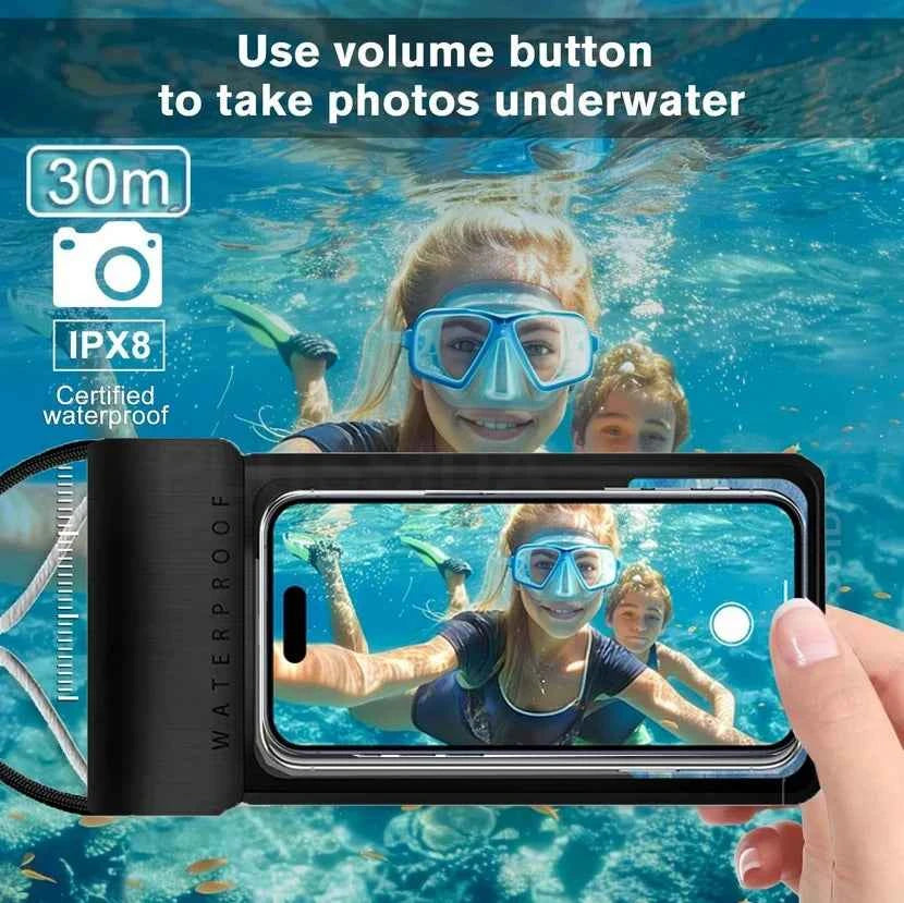 IPX8 Universal Waterproof Bag Cell Phone Pouch Case Water Proof Underwater Dry Bag For iPhone 17 Pro Max 16 Xiaomi Samsung Cover
