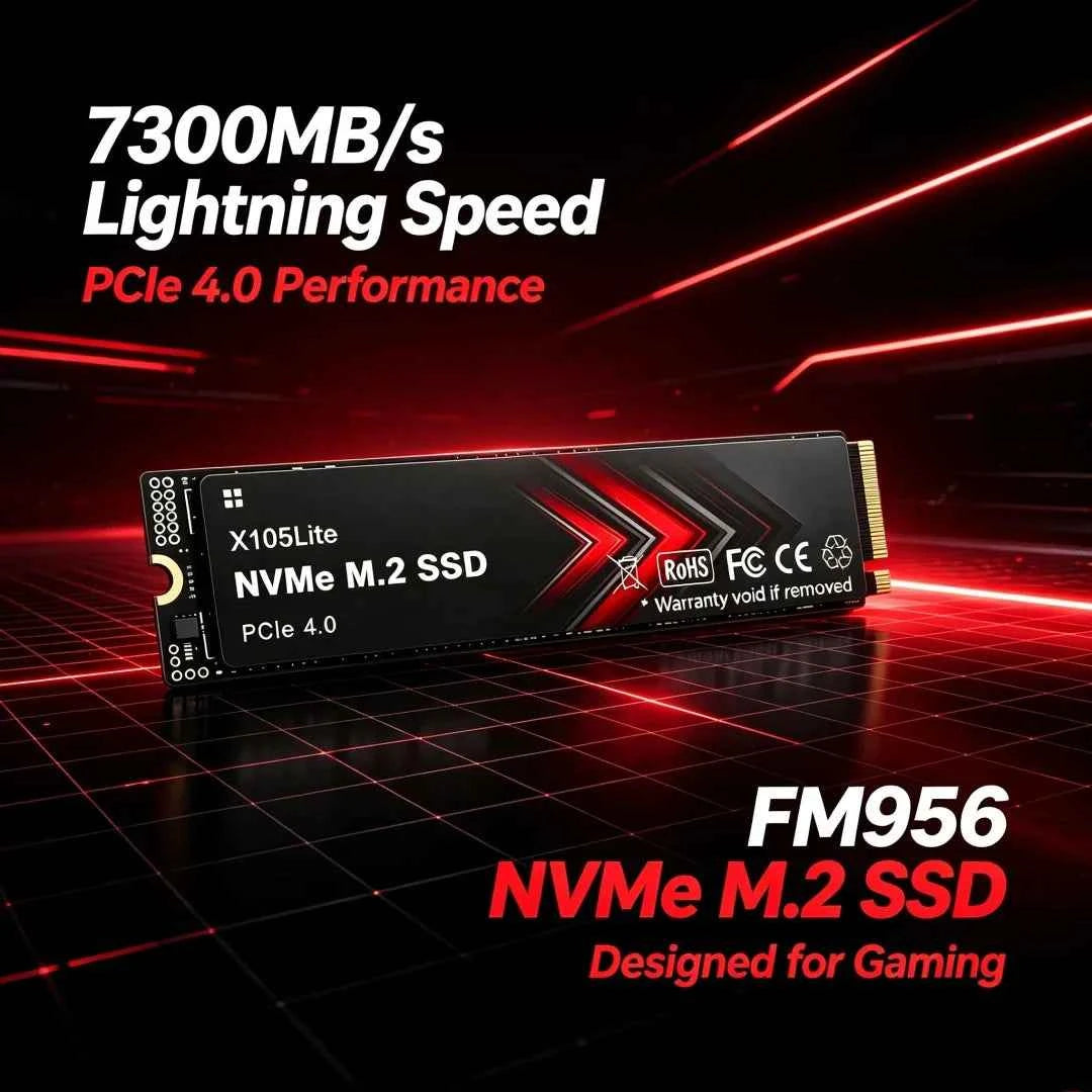 S303 M.2 2280 PCIe4.0 X4 NVMe SSD,7400MB/s TLC 3D NAND,500GB/1TB/2TB/4TB Gaming SSD for PS5, Laptop & Desktop PC Upgrade