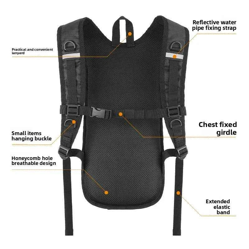 Cycling Backpack Hydration Bladder Compatible Lightweight Bicycle Sports Bag Outdoor Hiking Travel Portable