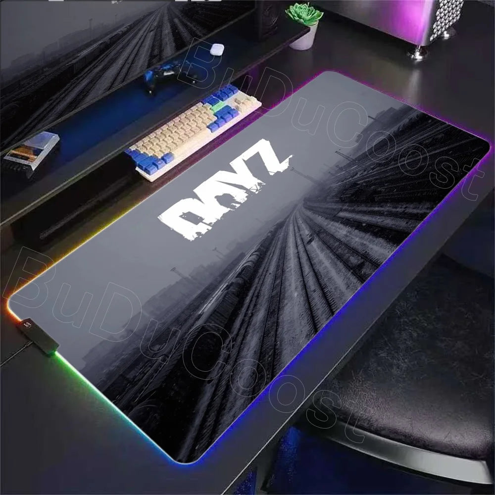 LED D-dayzs Mouse Pad Large RGB Mouse Pad XXL LED Mouse Mat Mousepads Table Pads Keyboard Mats Desk Rug with Backlit Gaming Mats