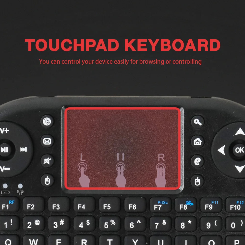 MRSVI I8 2.4G Mini Wireless Keyboard 2.4GHz Air Mouse Remote Touchpad For Android TV Box PC Smart TV