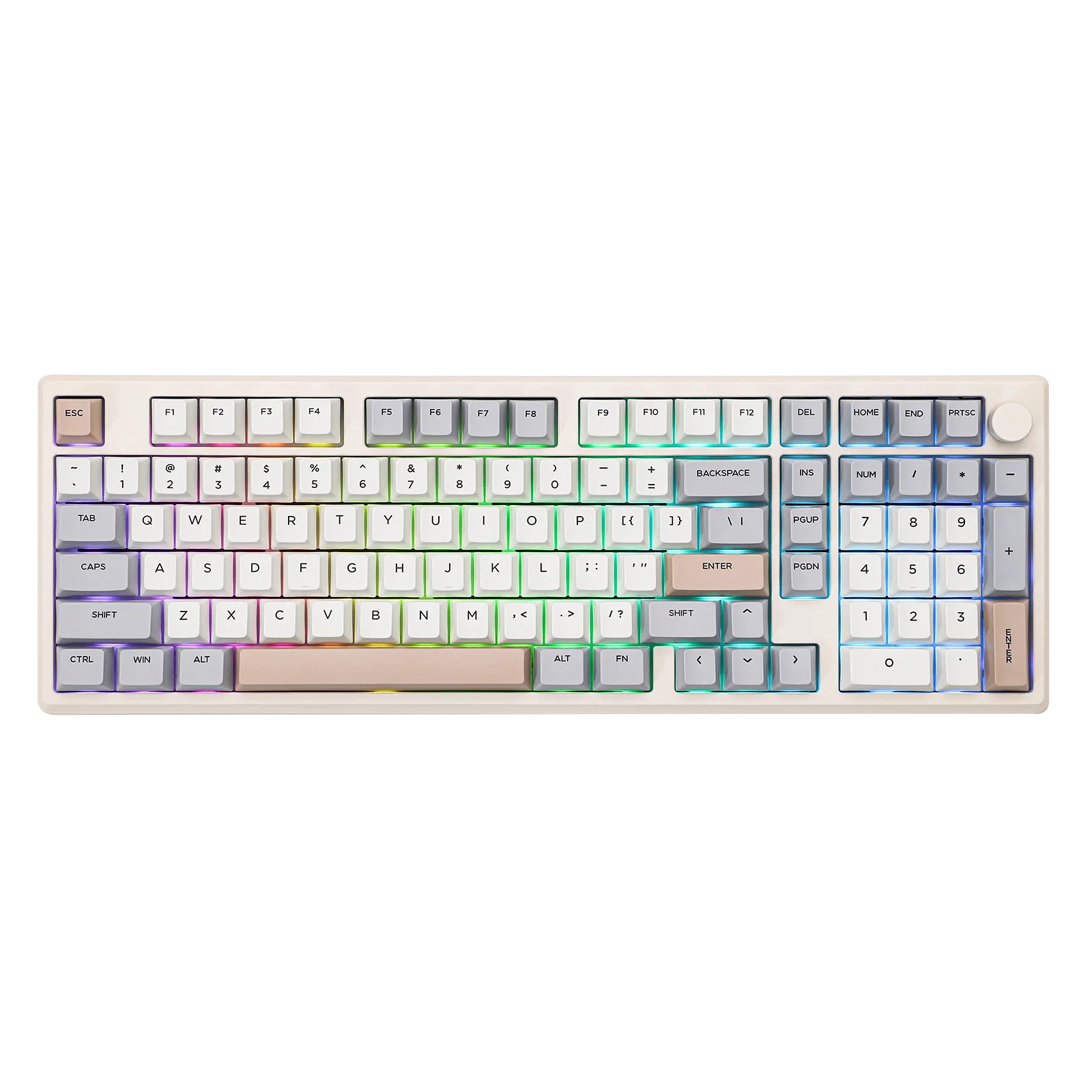 EPOMAKER Galaxy100 1800 ANSI US Layout QMK/VIA Wired/BT5.0/2.4Ghz Aluminum Mechanical Gaming Keyboard with Knob