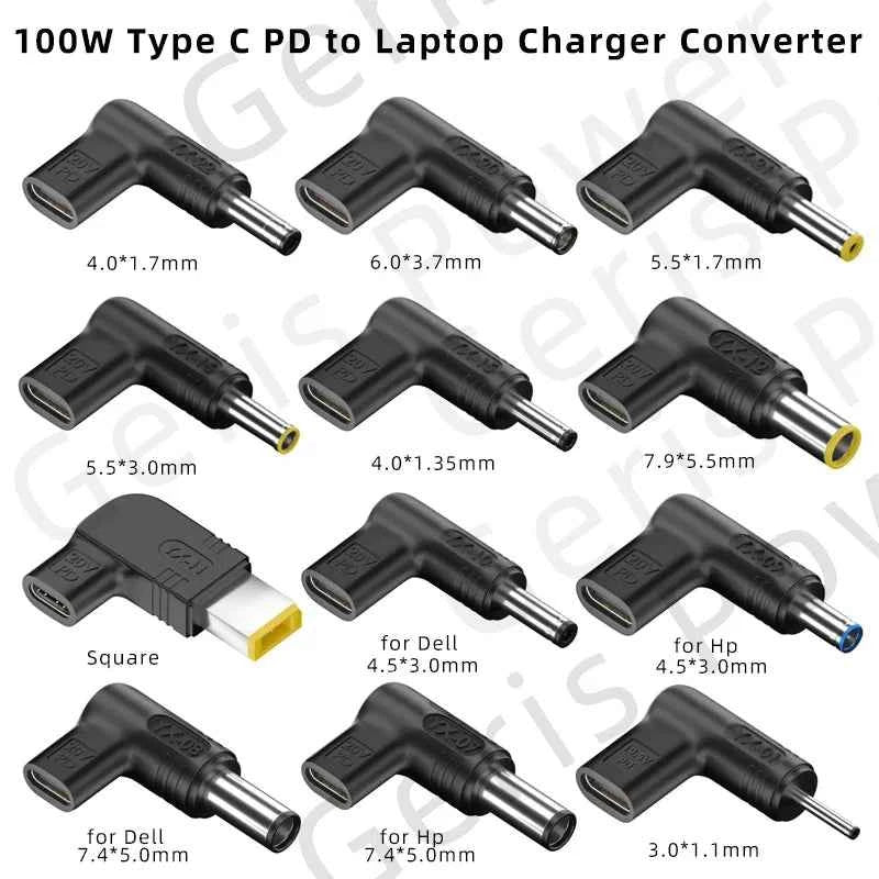 100W PD USB C Laptop Charger Universal Type C Fast Charging Adapter For Asus Lenovo HP Dell Acer Samsung High Speed Power Supply