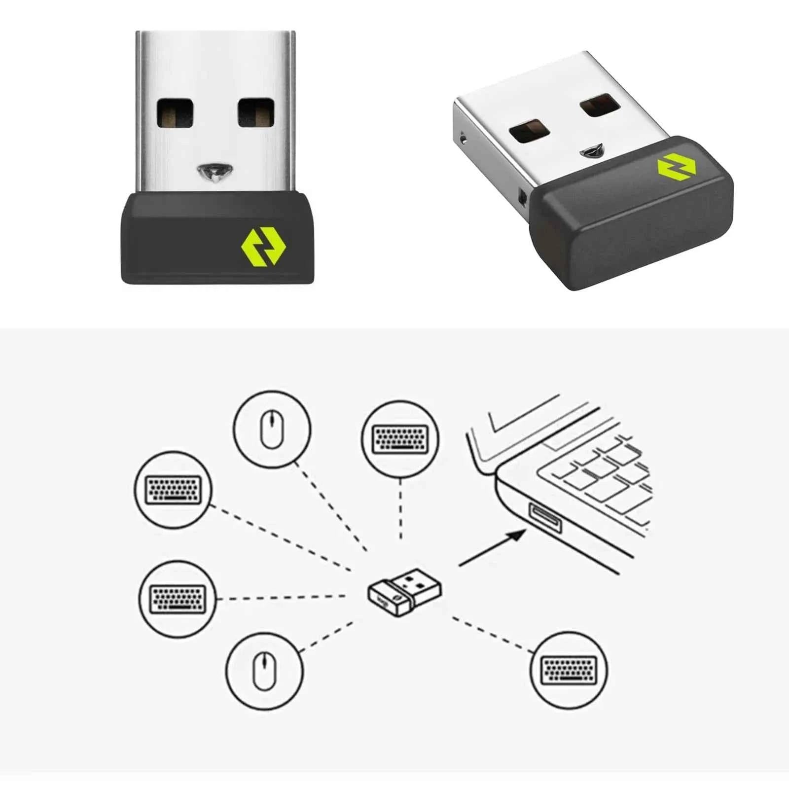 3-1PCS Bolt USB-A Wireless Receiver USB Adapter Bolt for Logitech Mx Keys mini/K860/MX Master3s/MX Anywhere3/POP Keys/POP Mouse