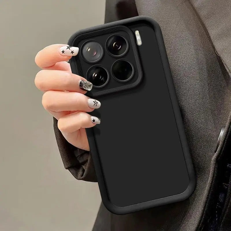 Shockproof TPU Case for Xiaomi 15T Pro/15T 5G with Camera Lens Protection Soft Silicone Black Cover for Mi 15 T Pro Shell