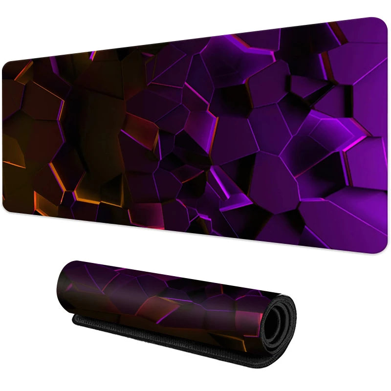 New Cool Geometric Pattern 3D Mouse Pad Computer Laptop Mouse Pad Office Large Gaming Mousepad Rubber Bottom Non-Slip Desk Mat