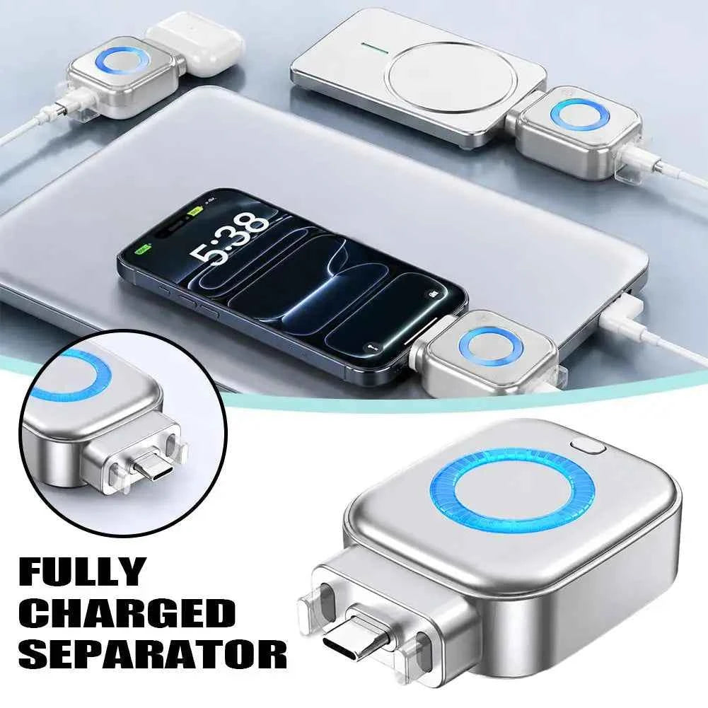 AI Smart Charging Disconnect Adapter Auto Power Off When Fully Charged 140W Type C Fast Charger Battery Protector