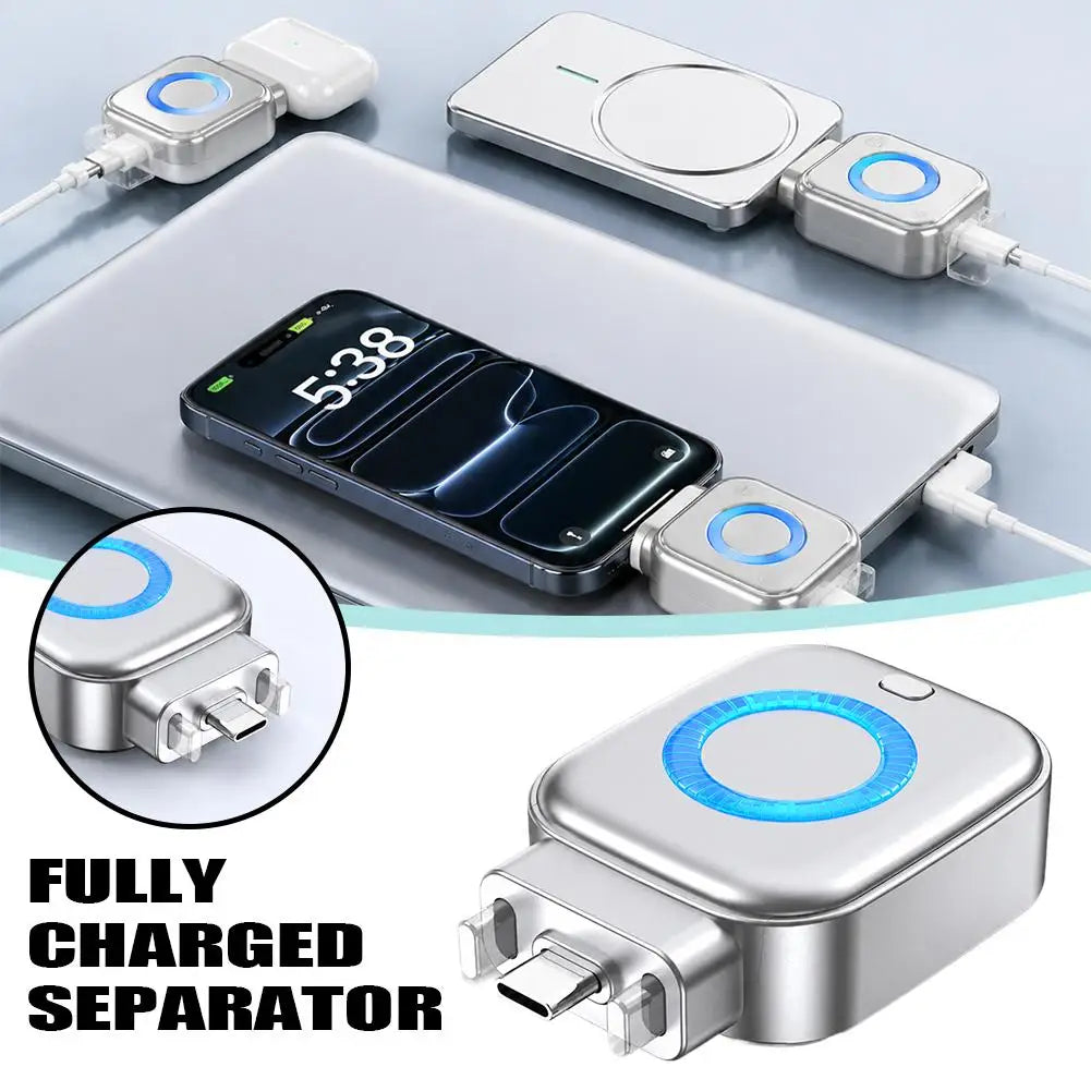AI Smart Charging Disconnect Adapter Auto Power Off When Fully Charged 140W Type C Fast Charger Battery Protector
