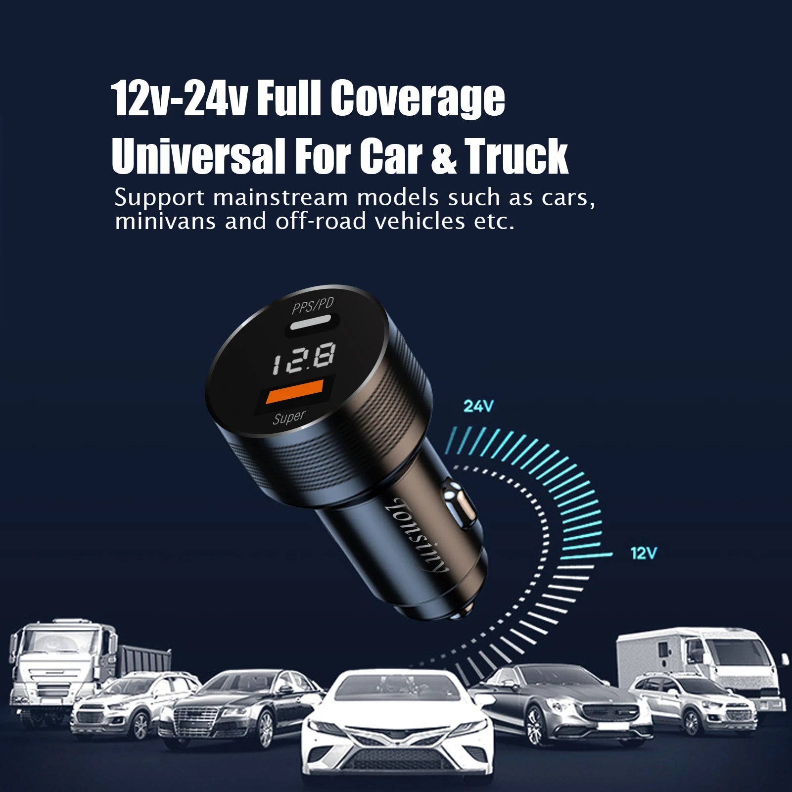 For Oneplus car charger 80W,SuperVooc car charger for OPPO,for realme car adapter superdart,for oneplus 12 10T auto charger warp