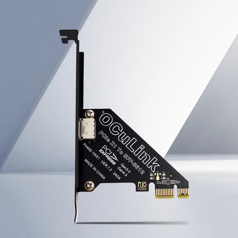 PCIe to SFF-8611/8612 Oculink Adapter Card