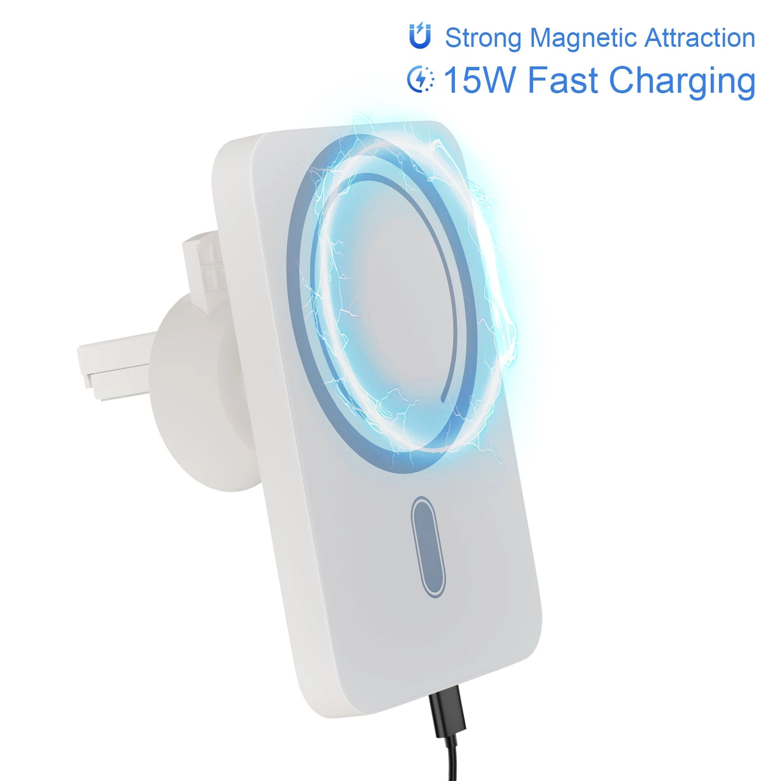 Magnet Wireless Car Charger 15W Phone Holder Car Air Vent Fast Charging Pad For Magsafe iPhone 17 16 15 14 13
