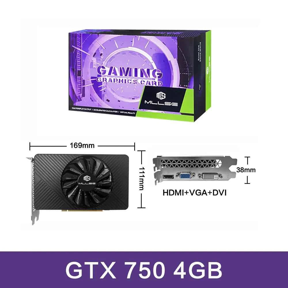 MLLSE GTX 750 / GTX 750Ti 4GB Graphics Card – GDDR5, PCIe 3.0x16