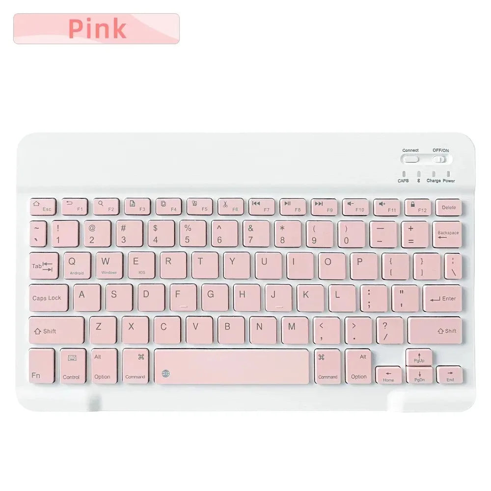 Tablet Wireless 10inch Keyboard For iOS Android Windows For iPad Huawei Samsung Teclado Bluetooth-compatible Keyboard and Mouse