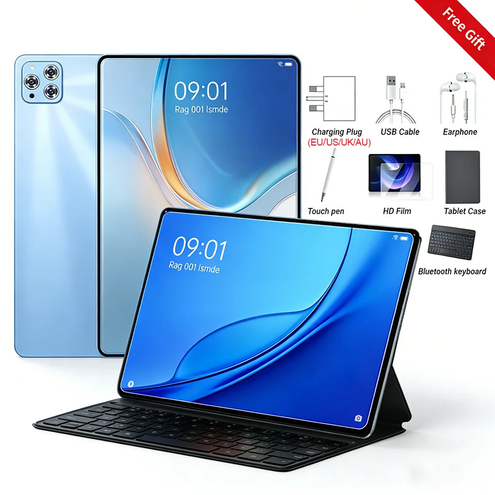 2026 Latest Global First Tablet Pad Android 15 Snapdragon8 Gen3 11 inch Soft Light Screen iPad Air PRO WiFi GPS WPS 5G PC