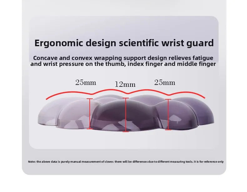 Cloud shaped silicone transparent wristband, mouse pad with wrist rest,non slip keyboard,ergonomic keyboard,mouse pad,wrist rest