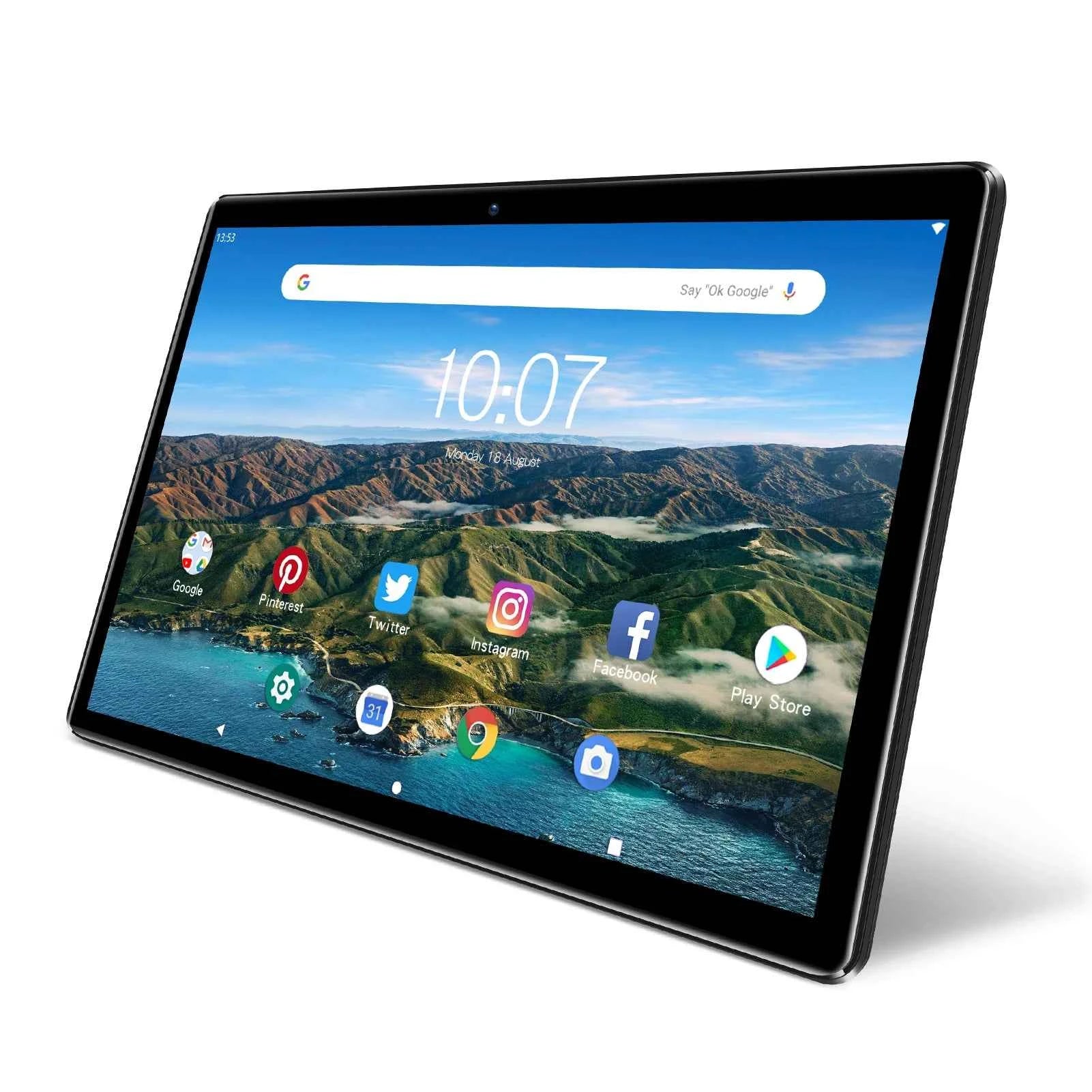 PRITOM 10 Inch Tablet PC with SIM Slot Android 13 64 GB Quad Core Touch Screen WiFi GPS Support 3G Phone Call