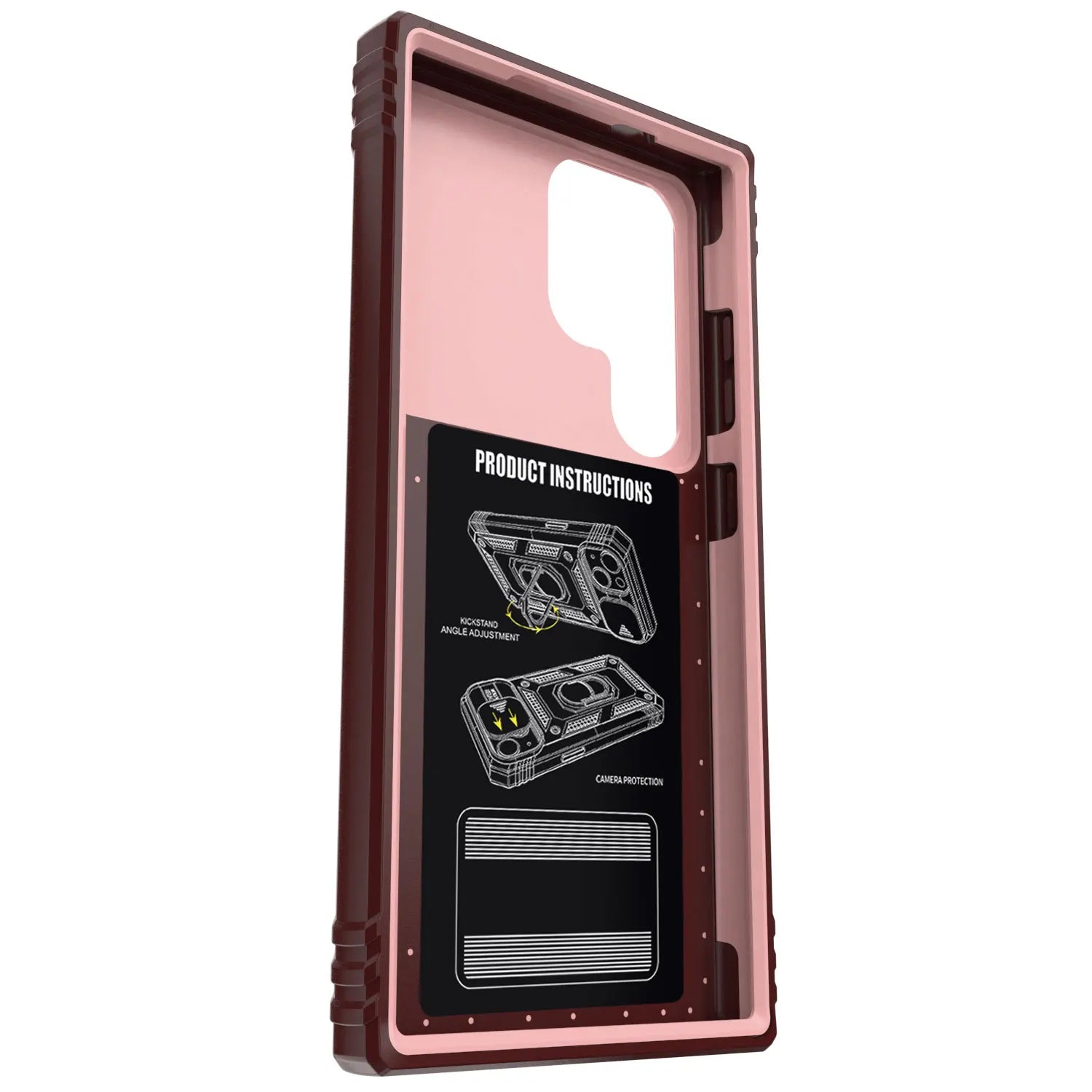 For Samsung Galaxy S22/22 Plus/S22 Ultra/S23/S23 Plus/S23 Ultra/S23 FE Phone Case Hybrid Ring Kickstand Camera Protection Cover