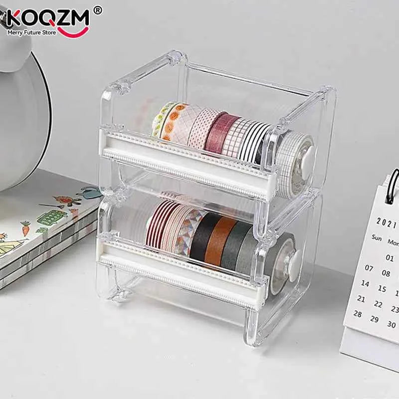 Masking Tape Cutter Washi Tape Storage Organizer Cutter Office Tape Dispenser Organizers Styles
