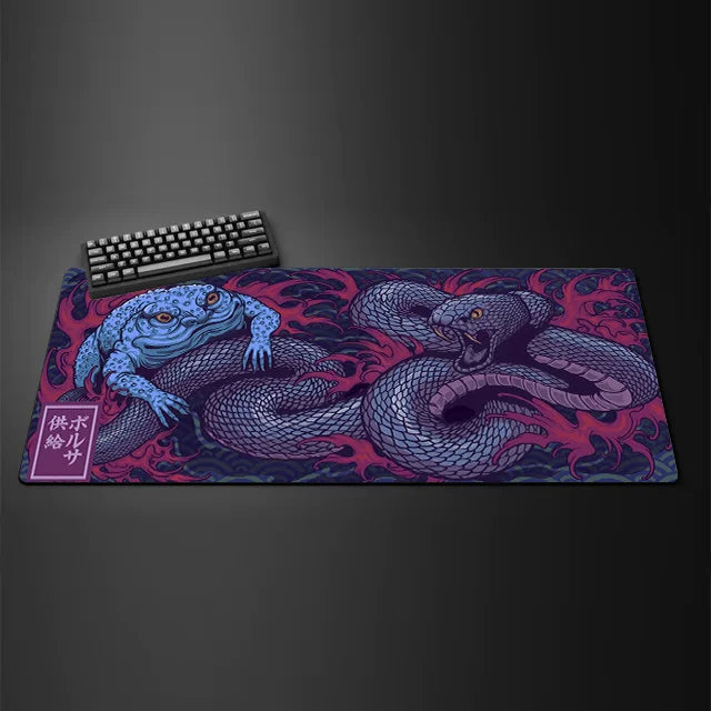 Game mouse pad Japanese samurai devil mousepad black ghost face gamer desk mat mouse pad carpet gaming accessories table pad