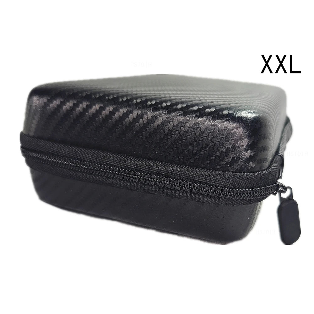Digital Multimeter Bag Tool Bag Black For Headphone Bag Shockproof Bag EVA Box Case Earphone Carbon Fiber Texture Storage Bags