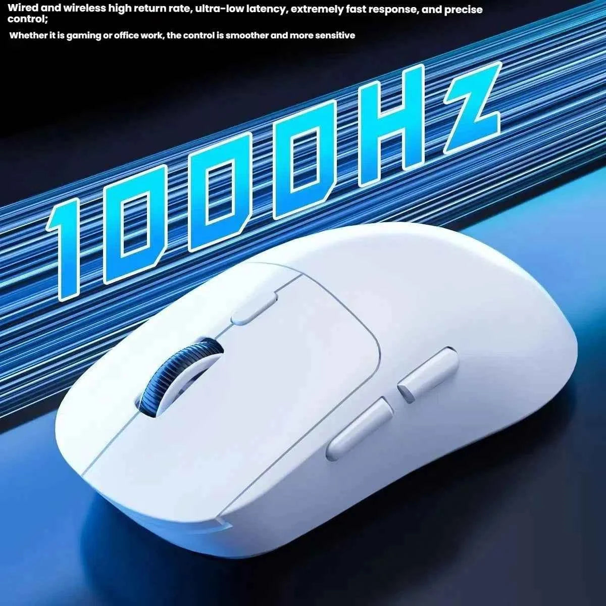 New M348 Wireless Bluetooth Lightweight Esports Game Mouse 6400DPI Mobile Battery Long Battery Life 2.4GHz Wireless Receiver