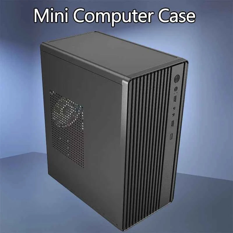 Mini Computer Case ATX Power Supply Suitable For M-ATX/ITX Motherboard For Easy Portability And Fast Heat Dissipation