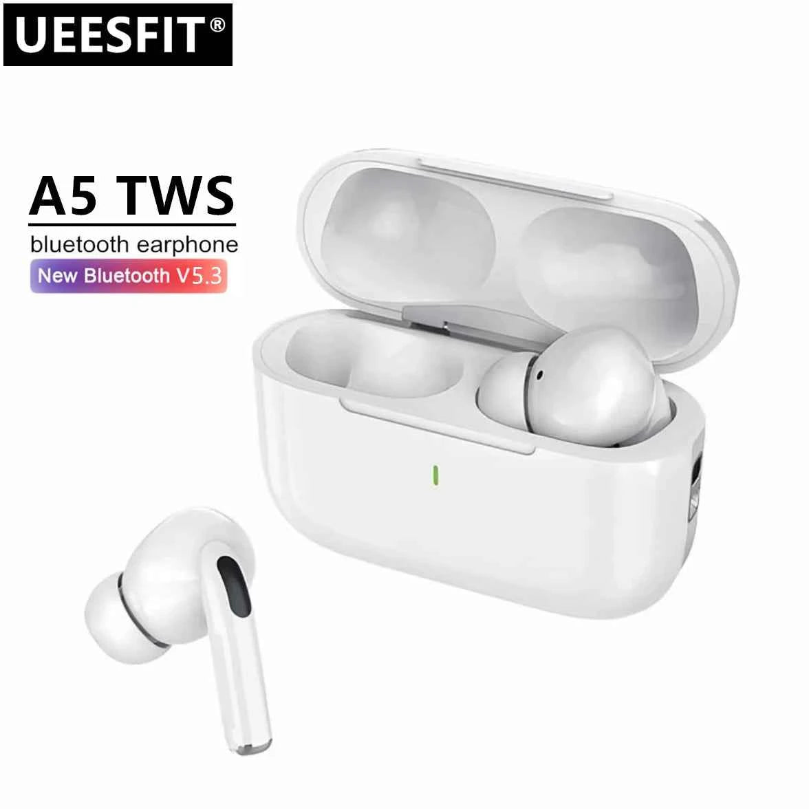 UEESFIT A5 TWS Bluetooth Earphones Hifi Sound Headphones Sport Headset True Wireless Earphones Noise Canceling Earbuds For Phone