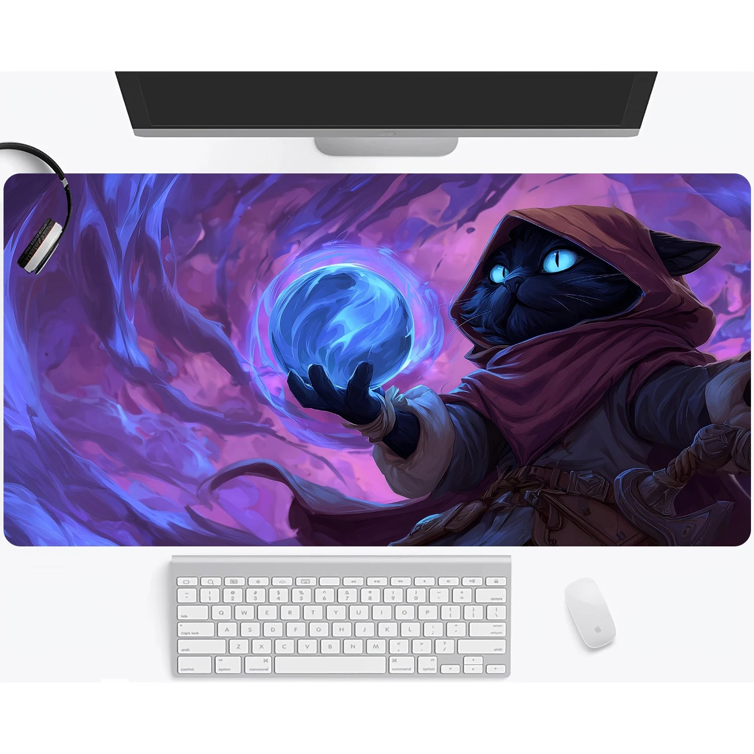 Magic playmat gathering gaming mats Frog Wizard theme anime desk mat Desk accessories 35X60cm mouse mat Raccoon tapete magic mat