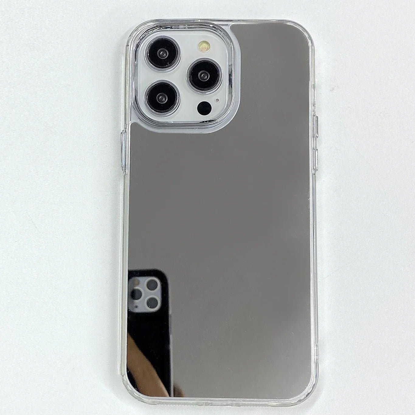 Luxury Plating Make Up Mirror Acrylic Phone Case For iPhone 17 Air 16 15 14 13 12 11 Pro Max Plus Mini XS X XR Shockproof Cover